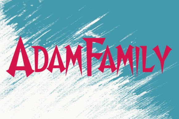 Adam Family: A Spooky Display Font for Branding