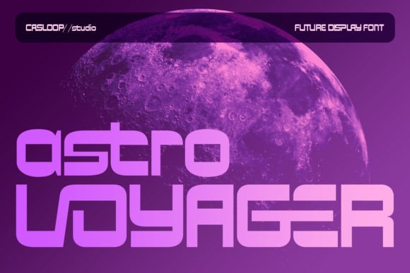 Astro Voyager: A Futuristic Display Font for Web Design