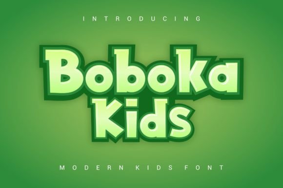 Boboka Kids: A Friendly Display Font for Small Business