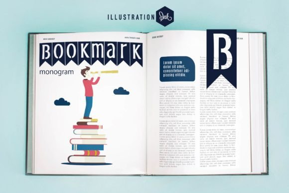 Bookmark Monogram: A Premium Display Font for Business