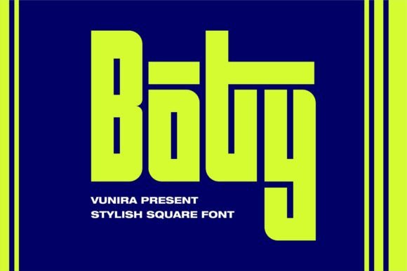 Boty: A Futuristic Display Font for Modern Web Design