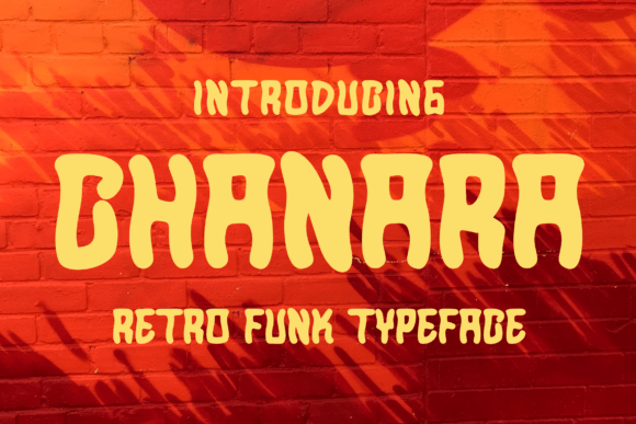 Chanara: A Funky Retro Display Font for Crafters