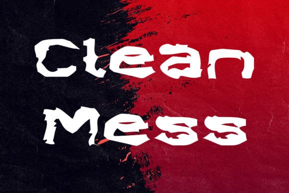 Clean Mess: A Quirky Display Font for Small Business