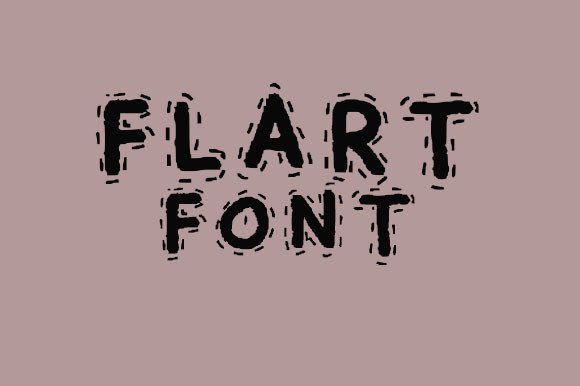 Flart: A Playful Display Font for Campaigns