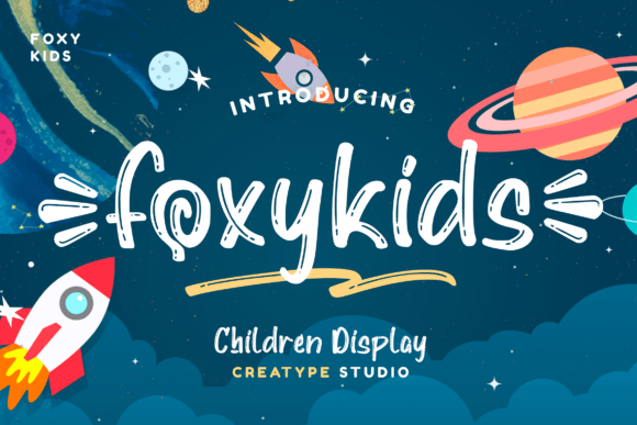 Foxykids: A Playful Display Font for Small Business Branding