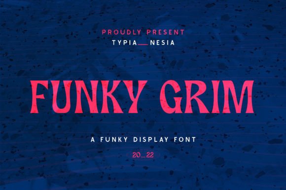 Funky Grim: A Retro Horror Display Font for Brands
