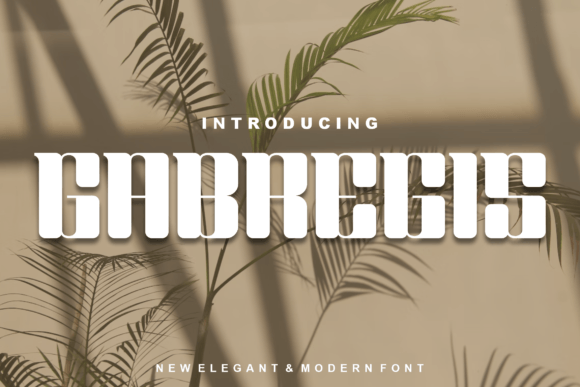 Gabregis: A Modern Display Font for Bold Branding