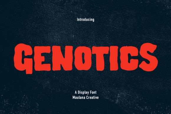 Genotics: A Bold Display Font for Campaigns