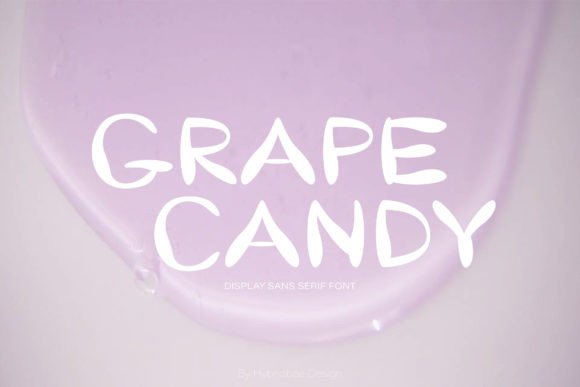 Grape Candy: A Playful Display Font for Makers