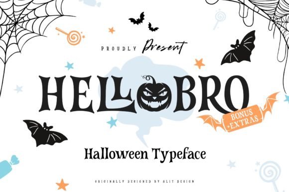 Hellobro: A Spooky Display Font for Web Design