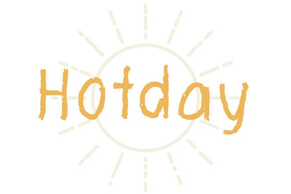 Hot Day: A Handmade Display Font for Editorial Design