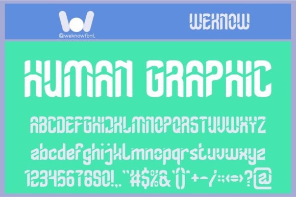 Human Graphic: A Techno-SciFi Display Font Review