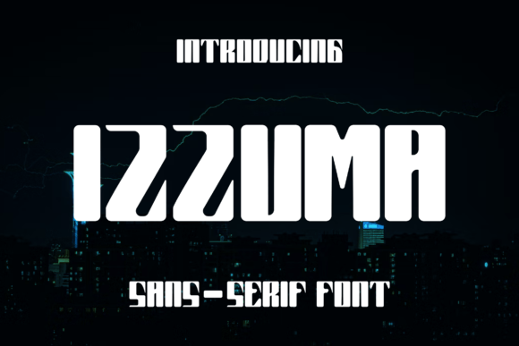 Izzuma: A Modern Display Font for Business Branding
