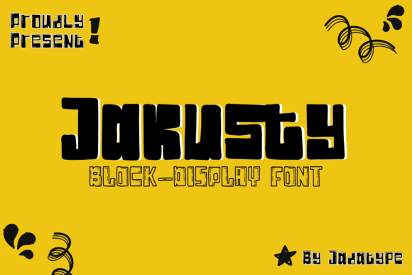 Jakusty: A Bold Display Font for Modern Web Design