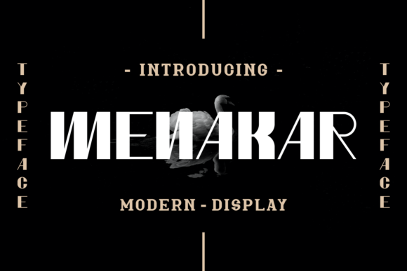 Menakar: A Bold Display Font for Your Brand
