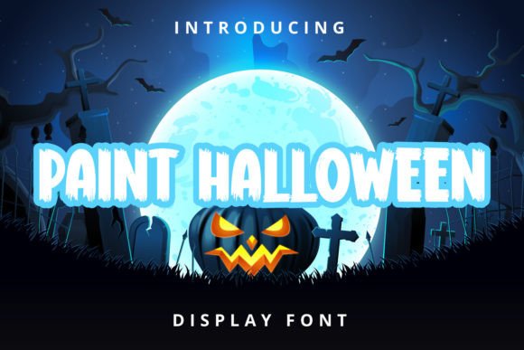Paint Halloween: A Bold Display Font for Editorial Design