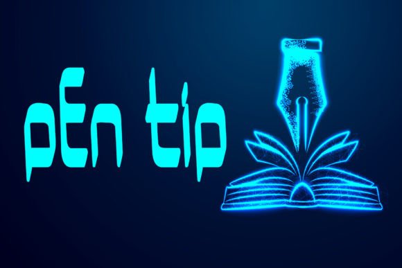 Pen Tip: A Modern Display Font for Editorial Design