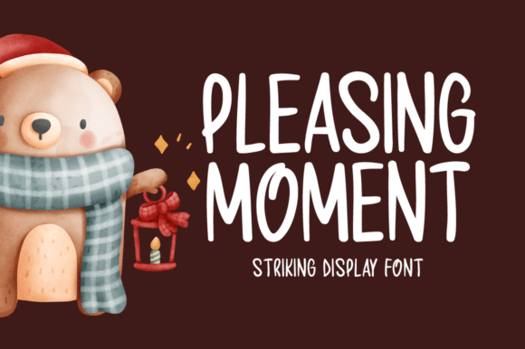 Pleasing Moment: A Display Font for Brand Identity