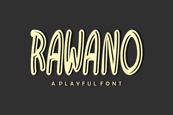 Rawano: A Playful Display Font for Small Business Branding