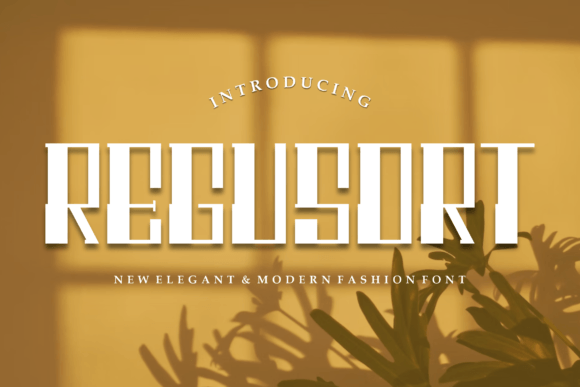 Regusort: A Modern Display Font for Web Design