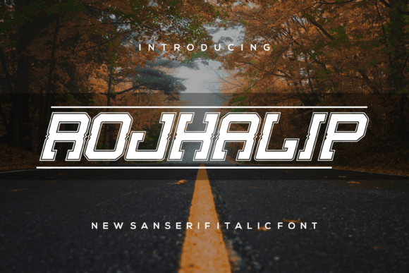 Rojhalip: A Modern Display Font for Digital Design
