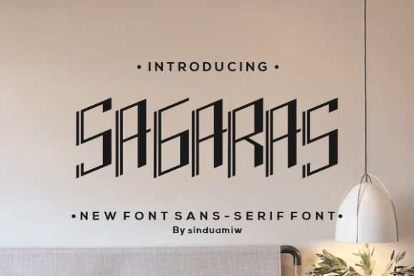 Sagaras: A Modern Display Font for Bold Branding