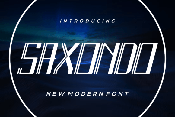 Saxondo: A Modern Display Font for Web Design