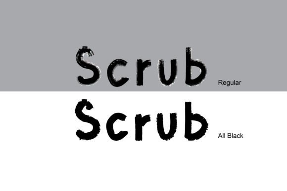 Scrub: The Display Font That Stops the Scroll