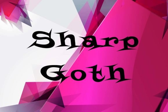 Sharp Goth: A Bold Display Font for Modern Branding