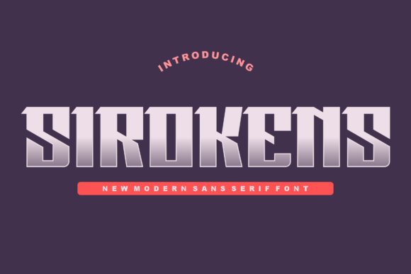 Sirokens: A Modern Display Font for Web Design