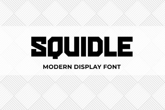 Squidle: A Bold Display Font for Crafters