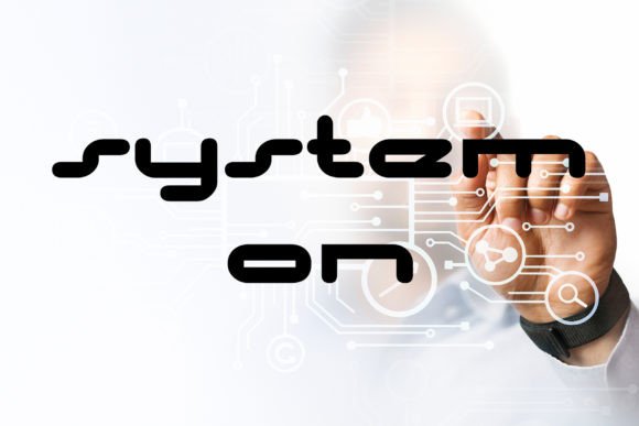 System On: A Futuristic Display Font for Web Design