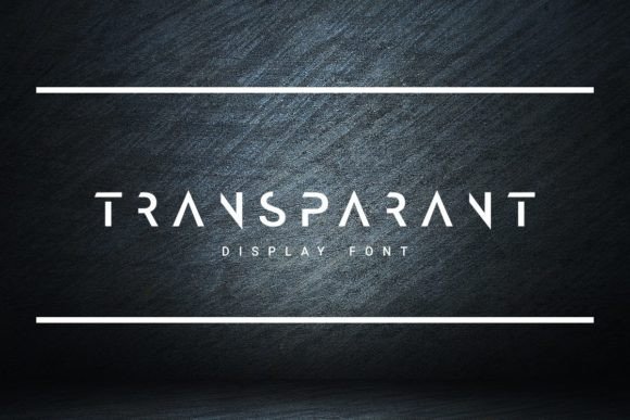 Transparant: A Clean Display Font for Crafters