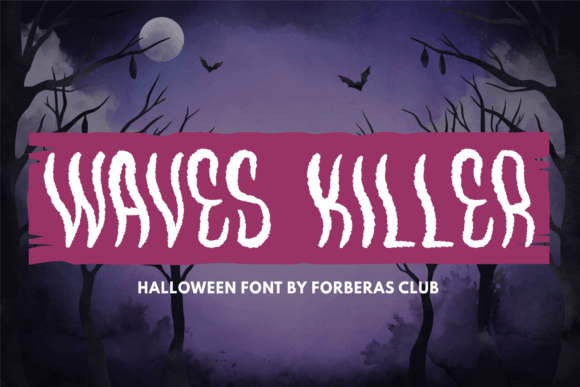 Waves Killer: A Spooky Display Font for Web Design